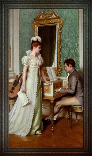 Prelude by Edmund Blair Leighton Classical Fine Art Old Masters Reproduction